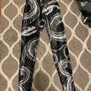 BlackMilk  Dead Snake High Waisted velvet Leggings
